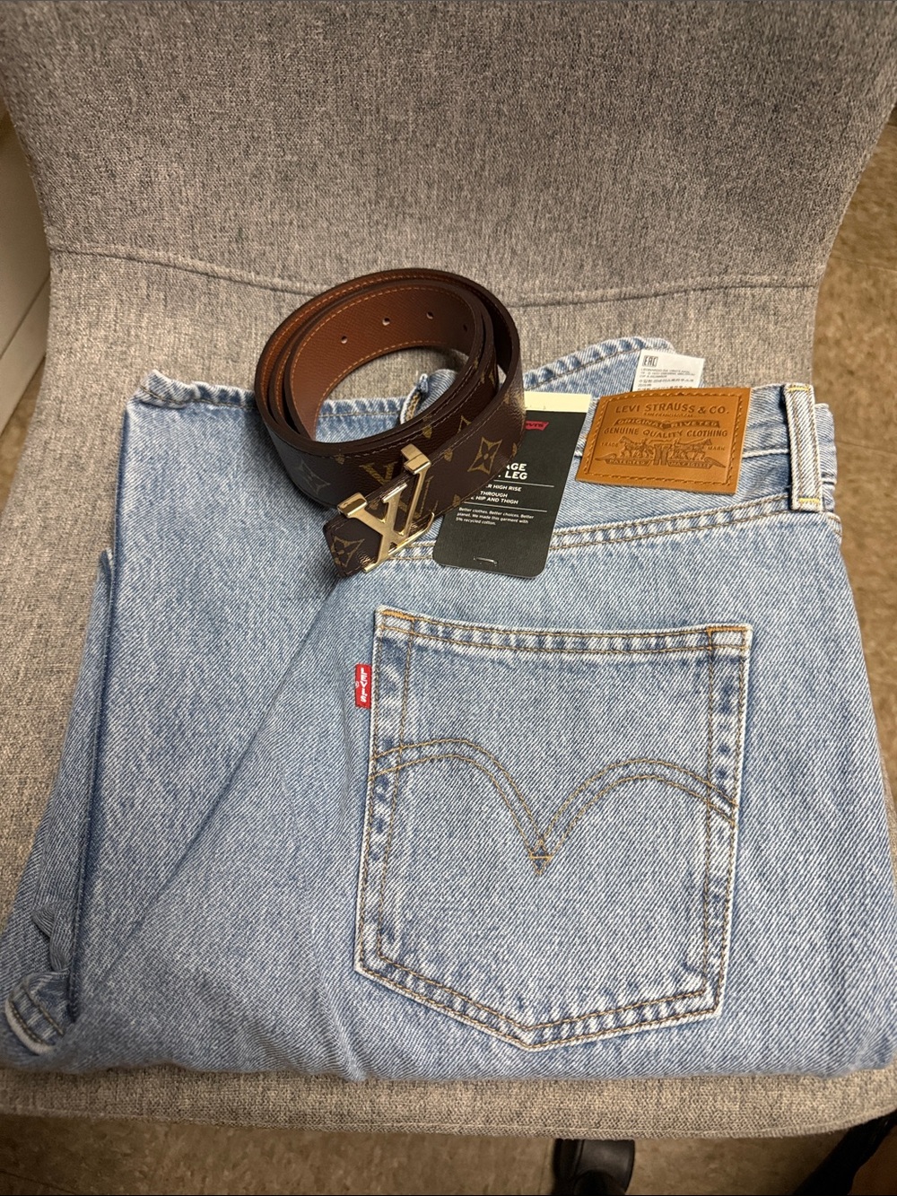 Levi's ribcage wide-leg Women's Jeans - Light Blue Denim